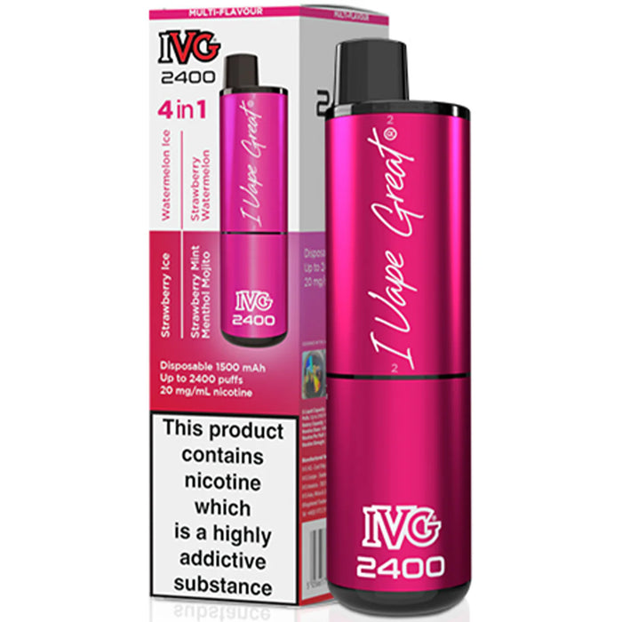 I VG Air 4 in 1 Disposable Rechargeable Pod Vape Kit 2400 Puffs (20mg)