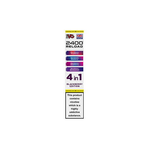 20mg IVG 2400 Reload Multi Edition Prefilled Pods 2ml 2400 Puffs - 4 Pcs
