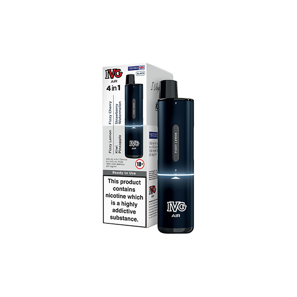 I VG Air 4 in 1 Disposable Rechargeable Pod Vape Kit 2400 Puffs (20mg)