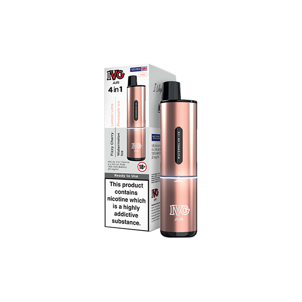 I VG Air 4 in 1 Disposable Rechargeable Pod Vape Kit 2400 Puffs (20mg)