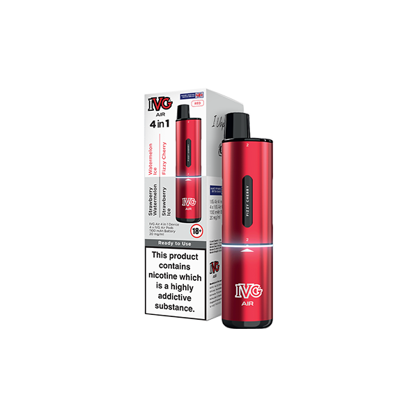 I VG Air 4 in 1 Disposable Rechargeable Pod Vape Kit 2400 Puffs (20mg)