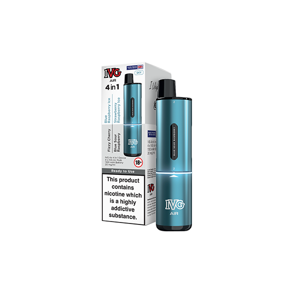 I VG Air 4 in 1 Disposable Rechargeable Pod Vape Kit 2400 Puffs (20mg)
