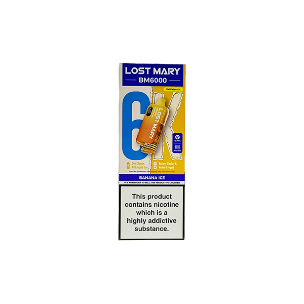 20mg LOST MARY BM6000 Refillable Pod Kit - 6000 Puffs