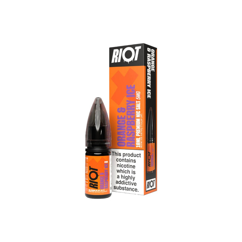 5mg RIOT X Premium Nic Salts - 10ml
