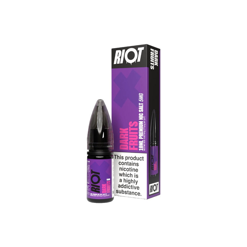 5mg RIOT X Premium Nic Salts - 10ml