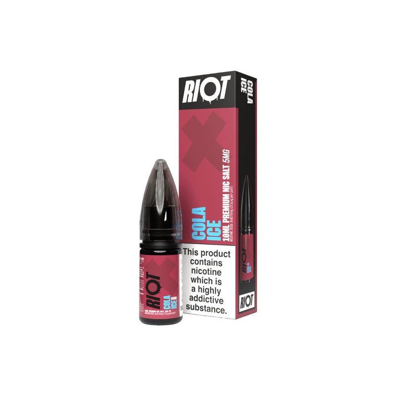5mg RIOT X Premium Nic Salts - 10ml