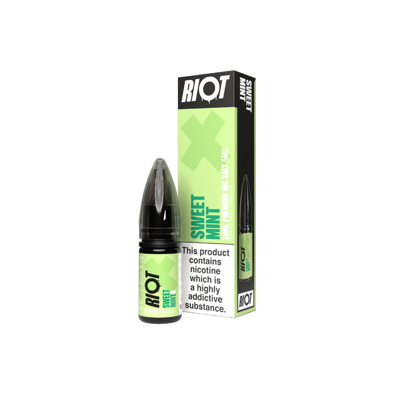 5mg RIOT X Premium Nic Salts - 10ml