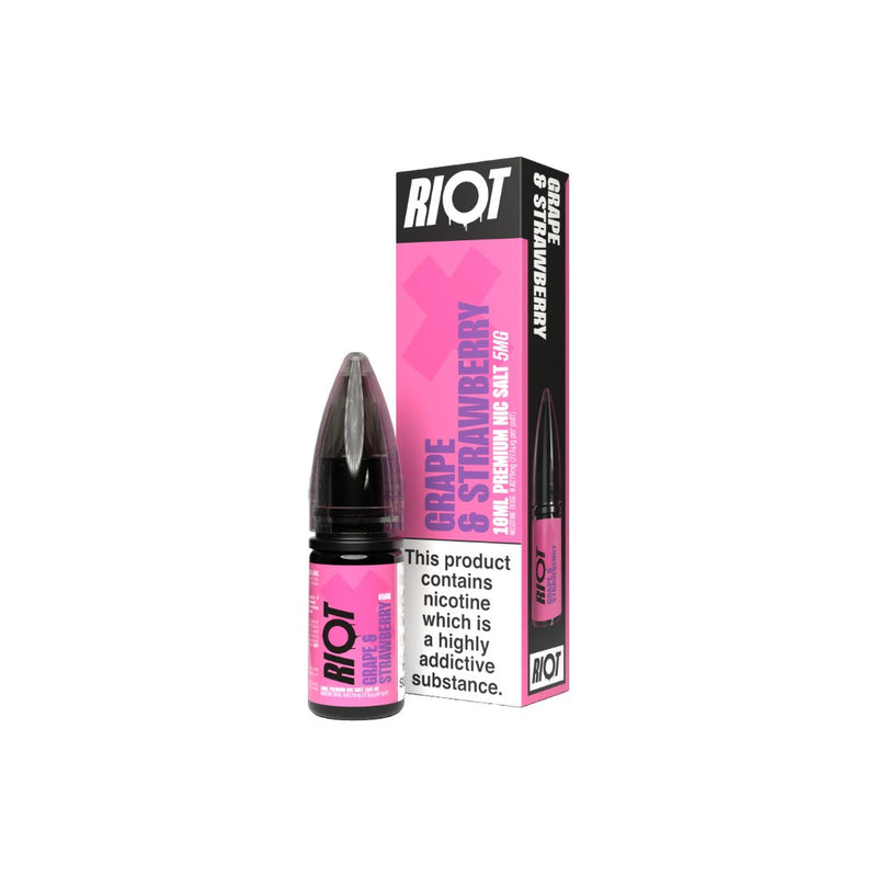 5mg RIOT X Premium Nic Salts - 10ml