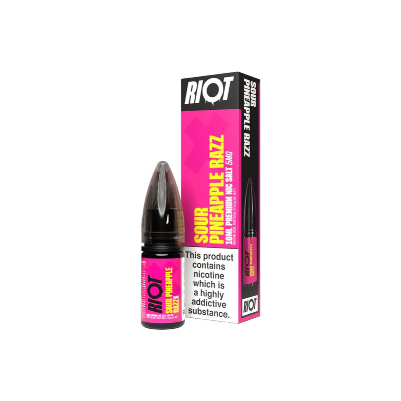 5mg RIOT X Premium Nic Salts - 10ml