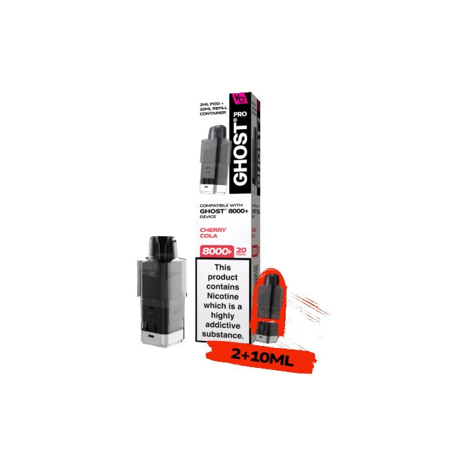 20mg Ghost Pro 8000+ By Vapes Bars Prefilled Pods