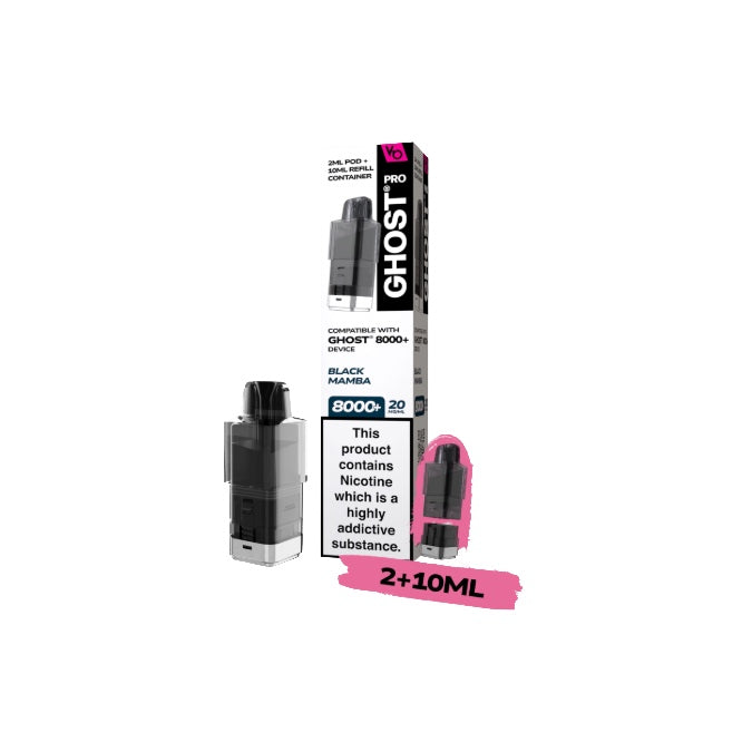 20mg Ghost Pro 8000+ By Vapes Bars Prefilled Pods