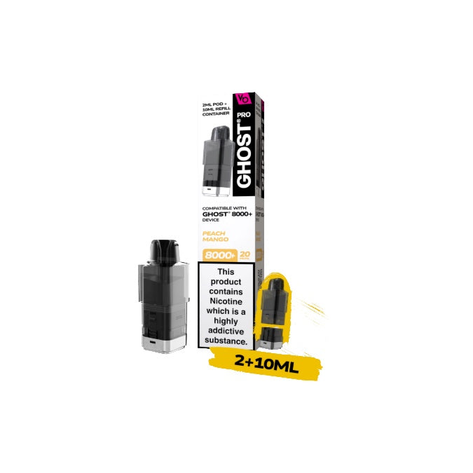20mg Ghost Pro 8000+ By Vapes Bars Prefilled Pods