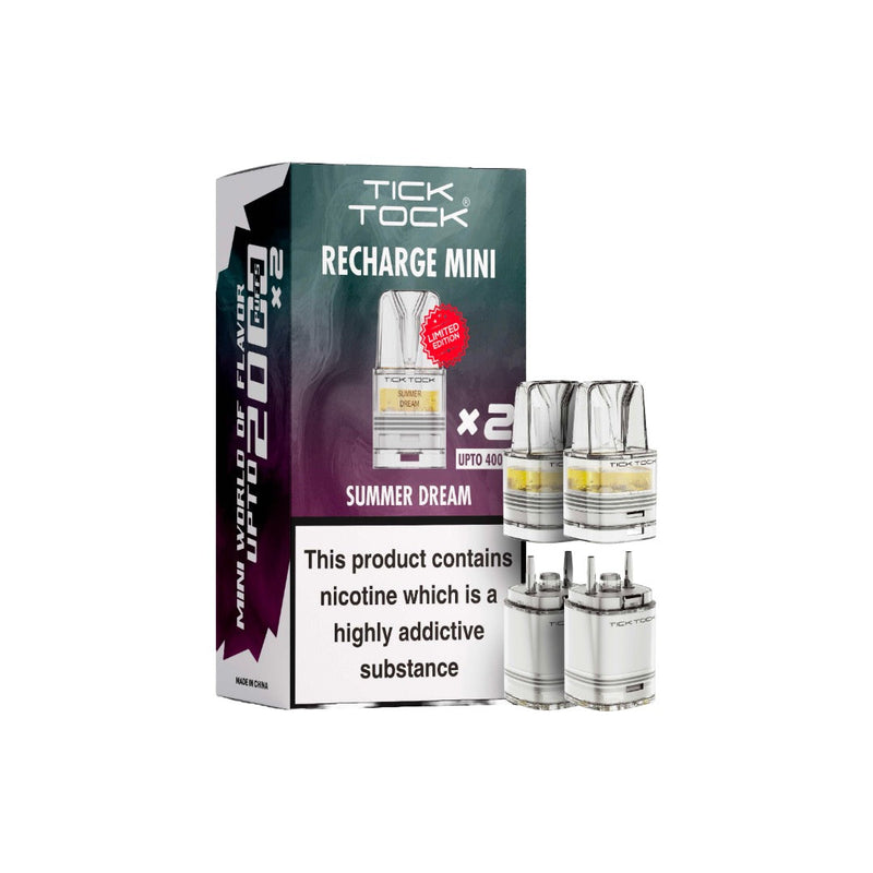 Tick Tock Recharge MINI 2K Prefilled Pods  2000 Puffs