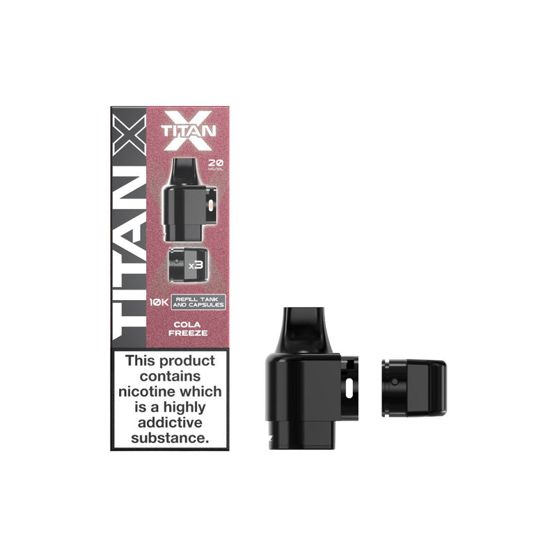 20mg Titan X 10k Puff Prefilled Pods