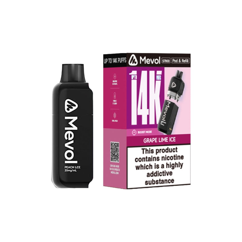 20mg Mevol S7000 Prefilled Pod & Refill 14k puffs