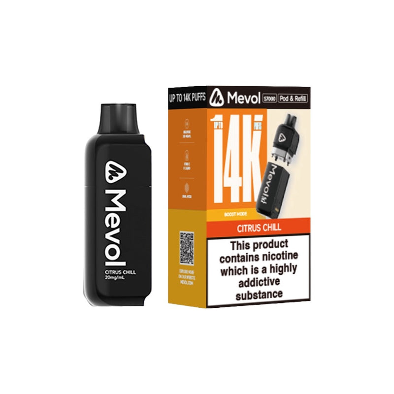 20mg Mevol S7000 Prefilled Pod & Refill 14k puffs