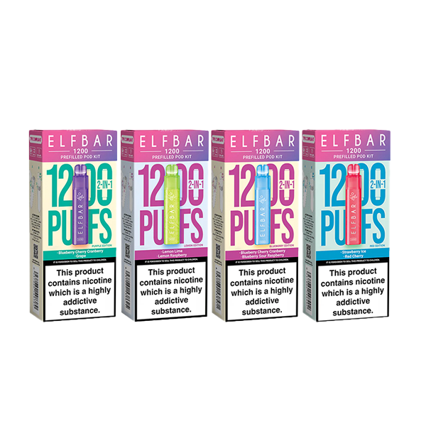 ELF Bar 1200 Multi Edition Prefilled Pod Kit 1200 Puffs (20mg)