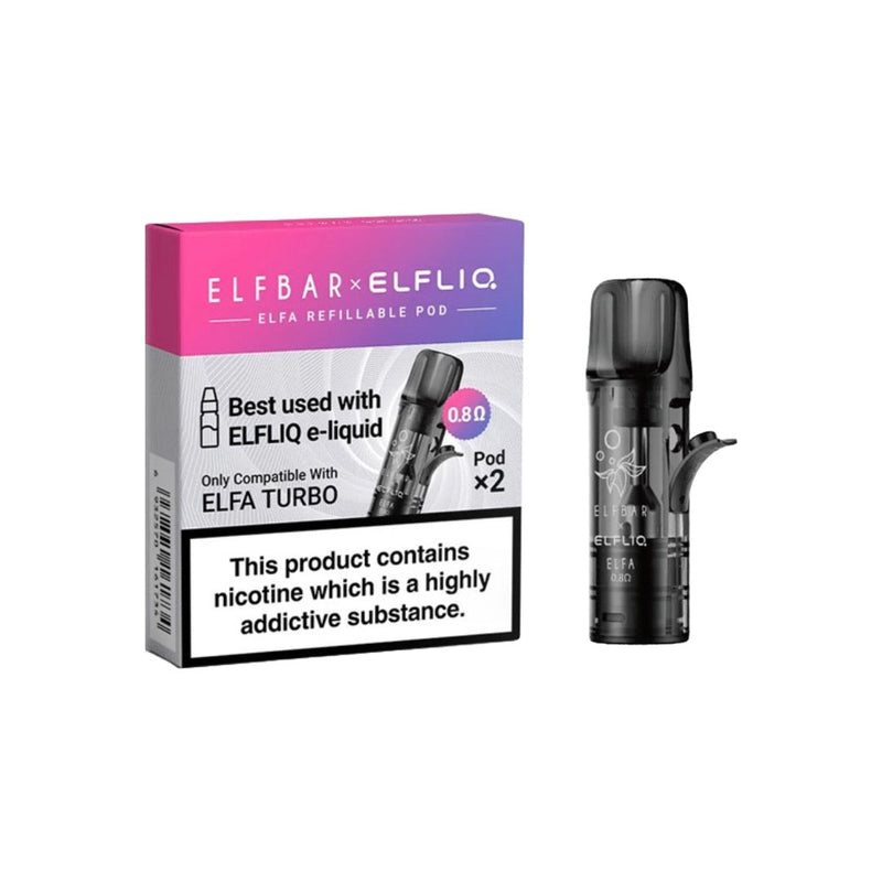 Elfliq Elfa Turbo Refillable Pods 2ml - 2 pcs (0.8Ohm)