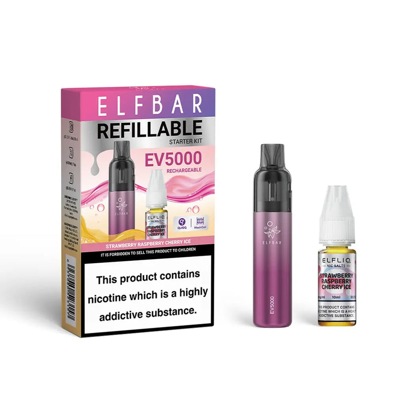 Elf Bar EV5000 Disposable Pod Kit + 20mg ElfLiq Salt